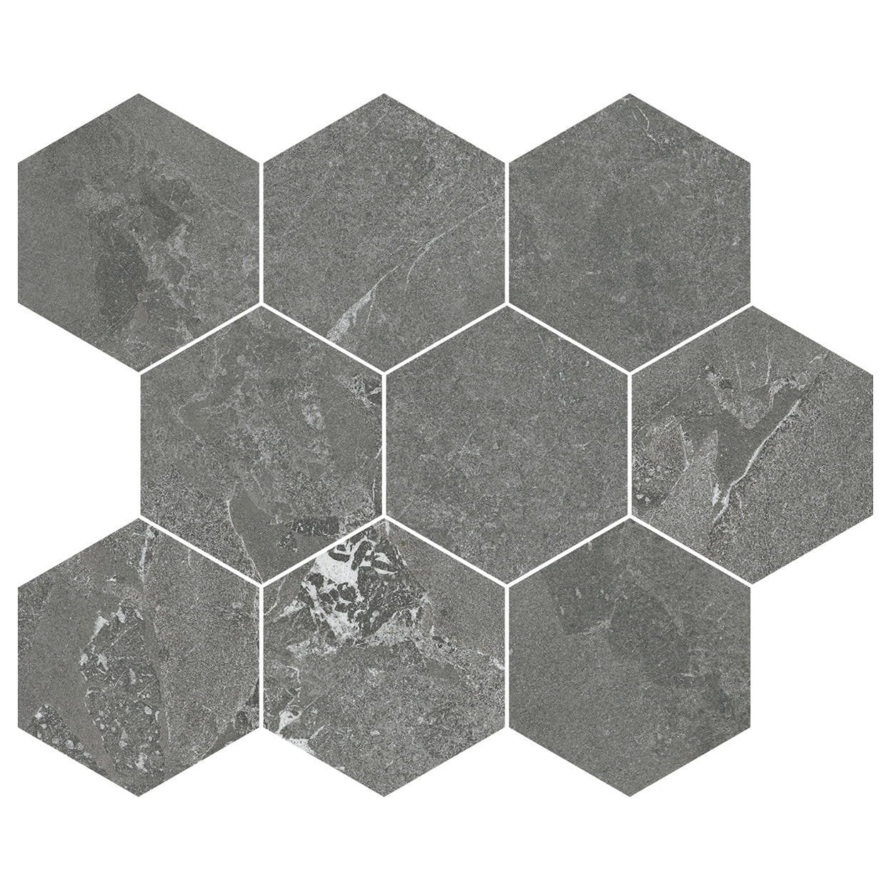 Horizons HOR08 Graphite Hexagon 10x12