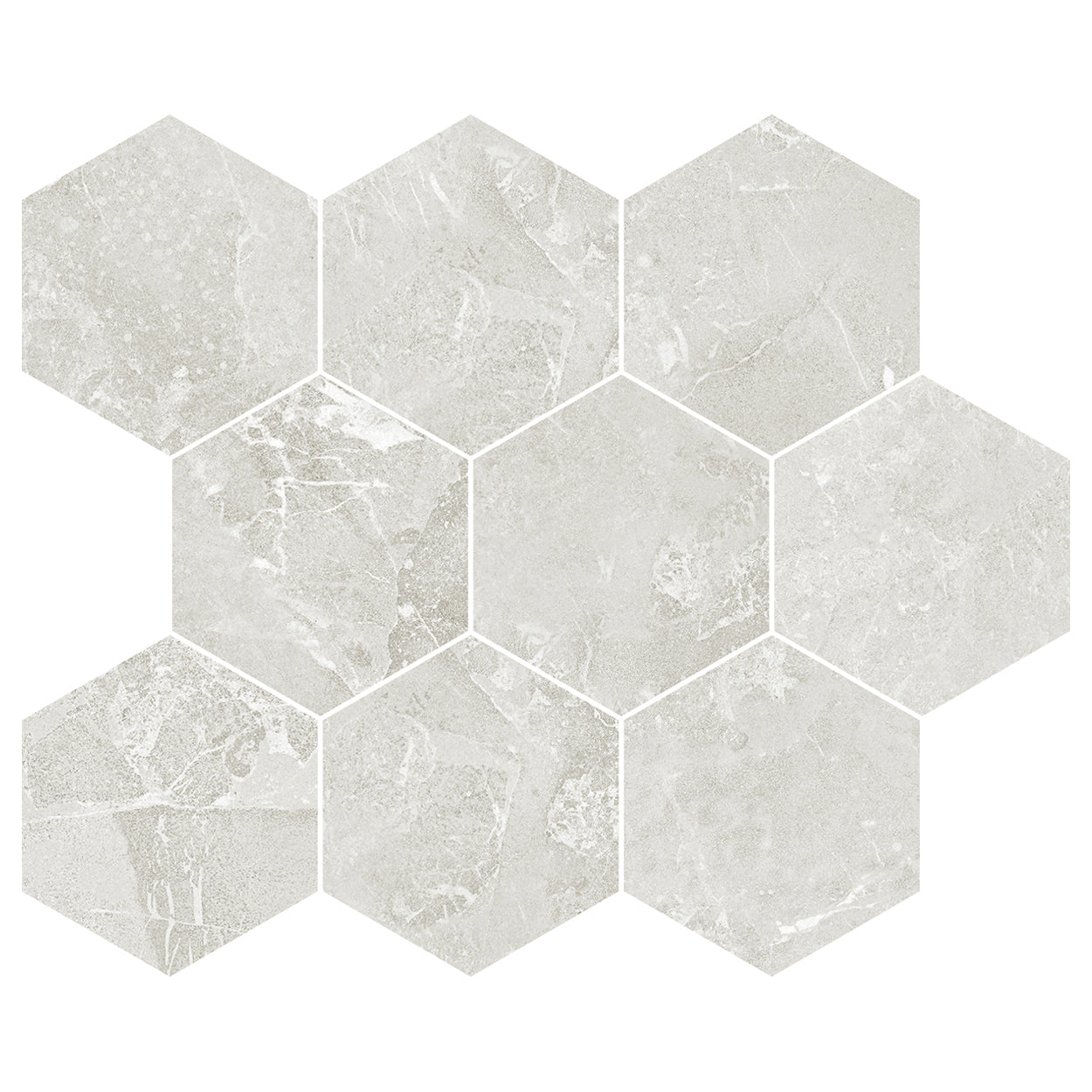 Horizons HOR10 White Hexagon 10x12