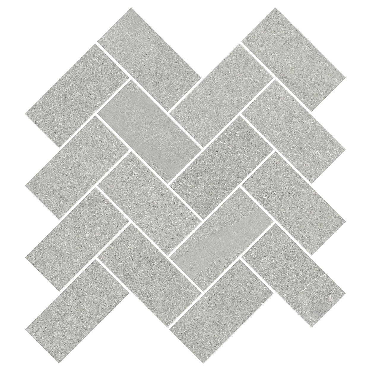 New England HEN05 Cold Gray Herringbone Mosaic 12x14