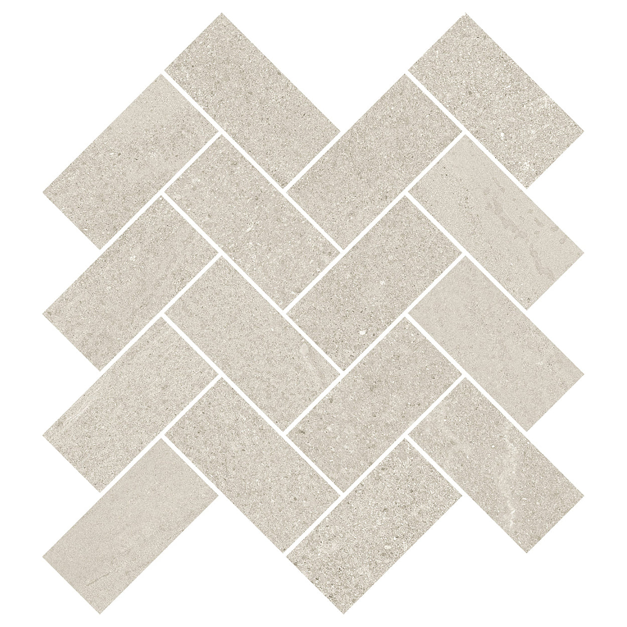 New England HEN01 Ivory Herringbone Mosaic 12x14