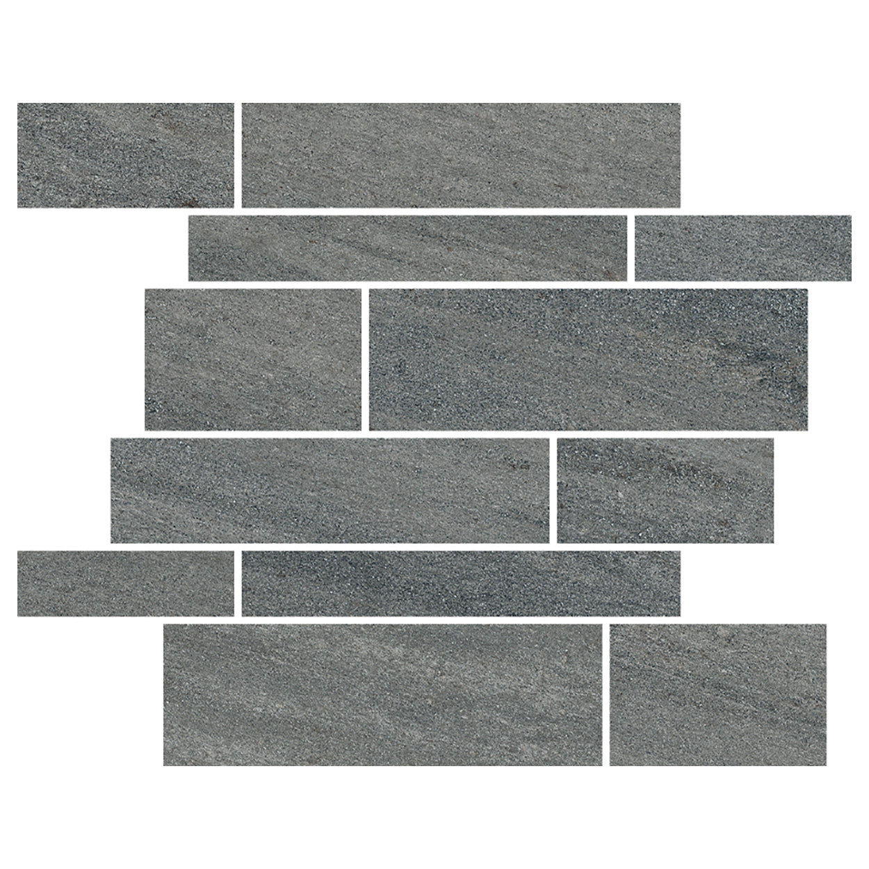 Quartzite HQT08 Dark Gray Muretto Wall 12x12