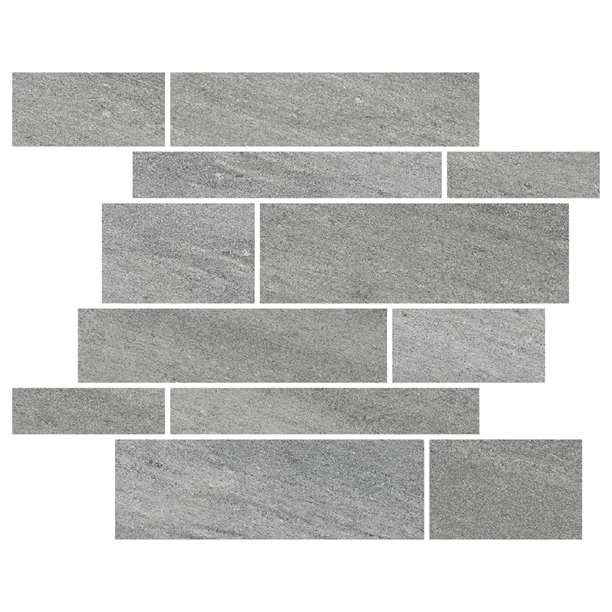 Quartzite HQT05 Gray Muretto Wall 12x12